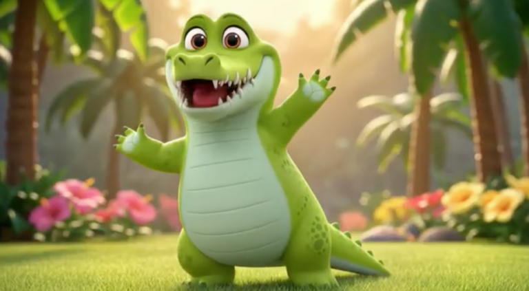 Happy Crocodile – Sing Along Song Video